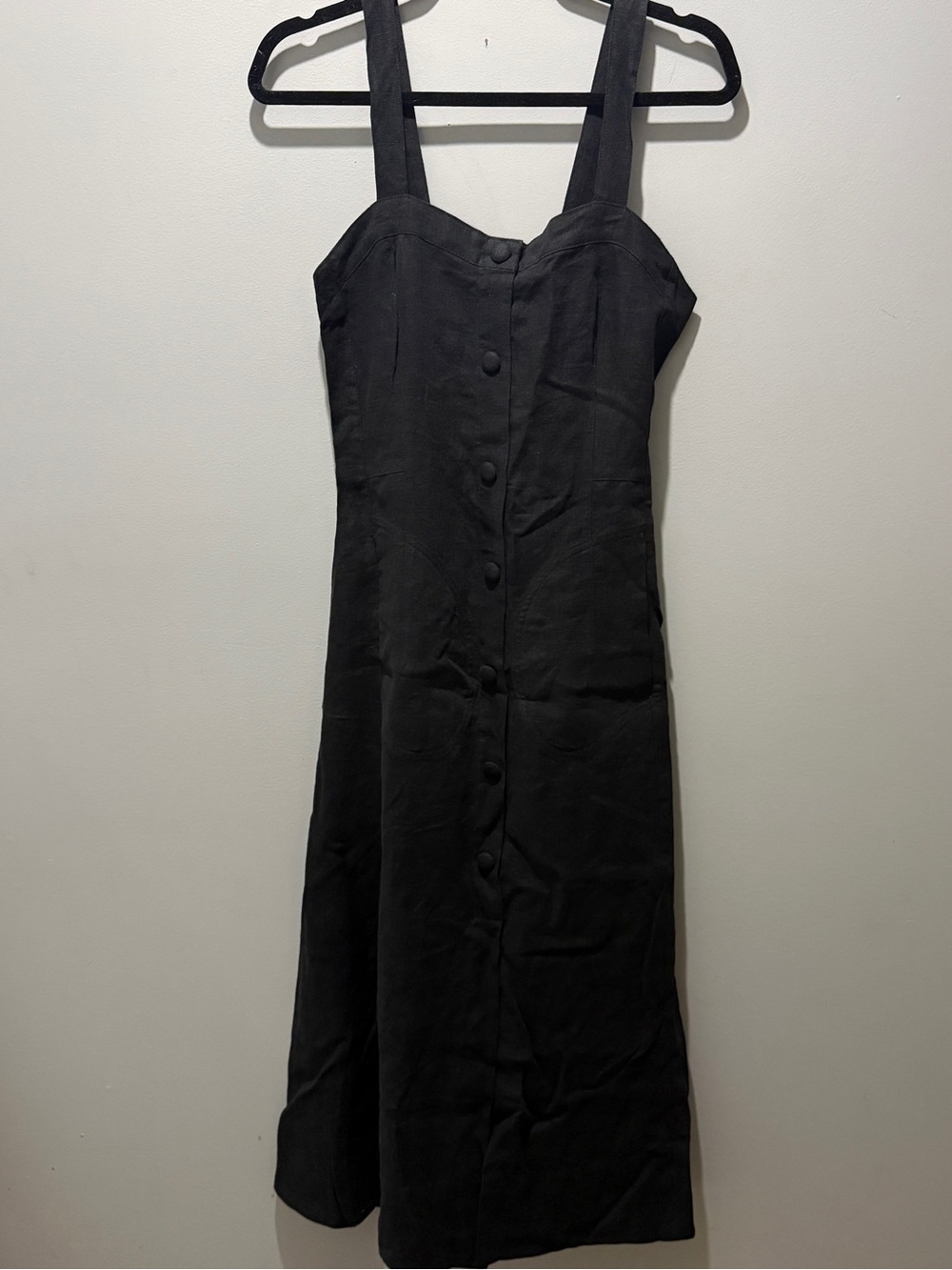 DL1961 Danika Linen Midi Dress - Black - Picture 5 of 11